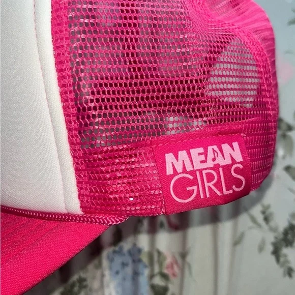 Women's Pink and White Hat - Picture 3 of 3